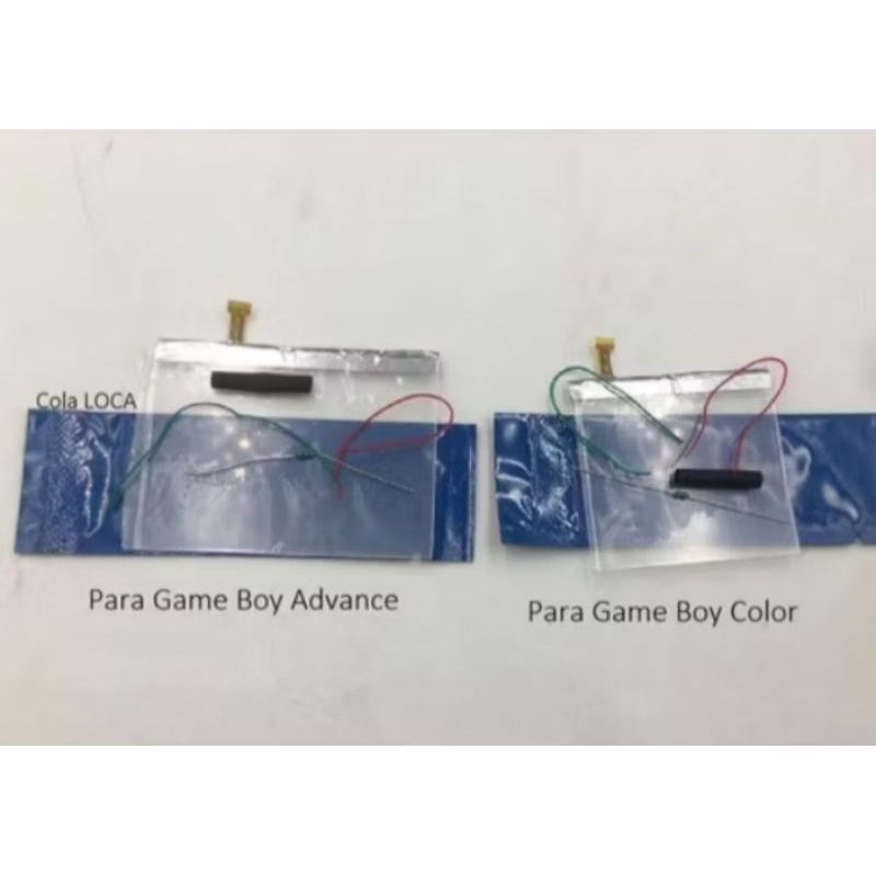 Front light Luz Game Boy Color Advance Mode com cola LOCA