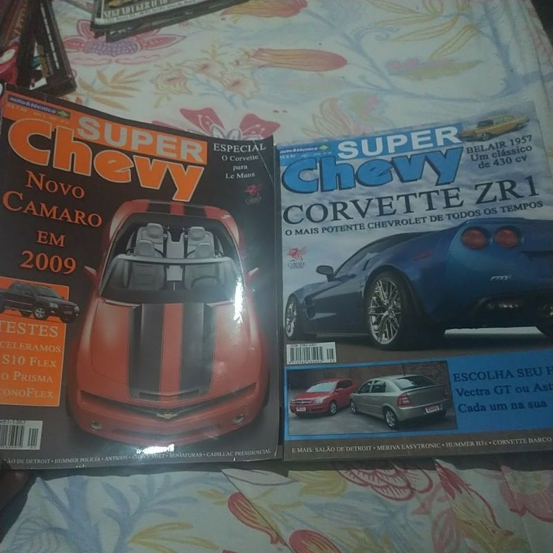 Kit Promoção 2 Revistas Super Chevy (Auto e Técnica) Ano 2007/2008 números 01-05