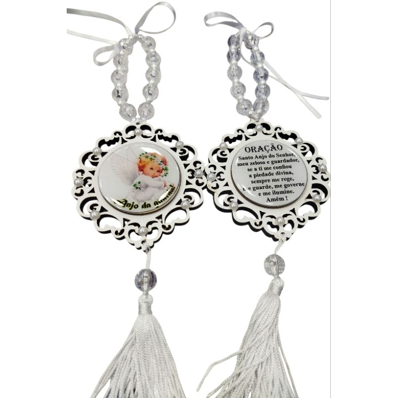 Medalhão Adorno de Berço Anjo da Guarda