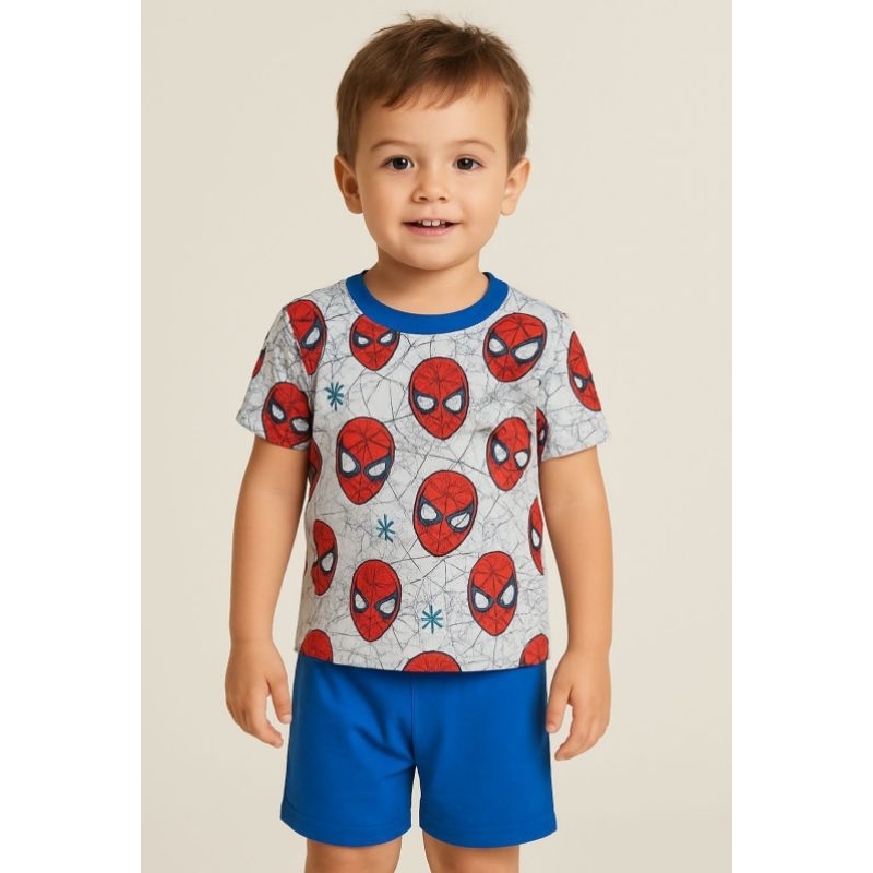 Conjunto Pijama curto  menino  1 ao 3 algodão .Estampas sortidas