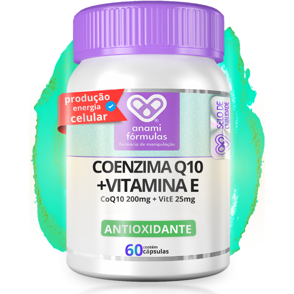 Coenzima Q10 200mg Vitamina E 25mg c/60 cápsulas