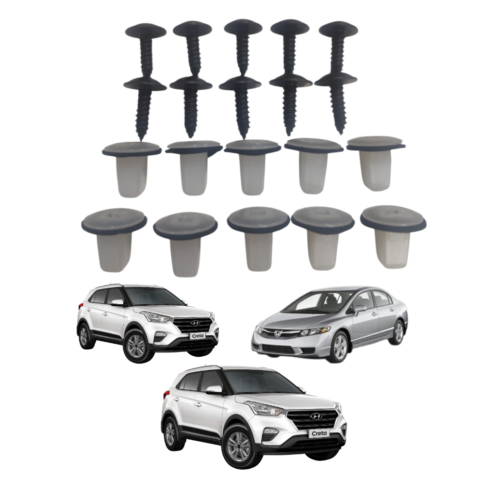 Parafuso Bucha Para-Choque Traseiro Hyundai Elantra HB20S i30 ioniq IX35 Veracruz