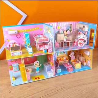 Quebra-Cabeça 3D Tridimensional Infantil DIY Cenário de Ambiente Criativo Brinquedo Educativo Dia das Crianças em Oferta na Shopee