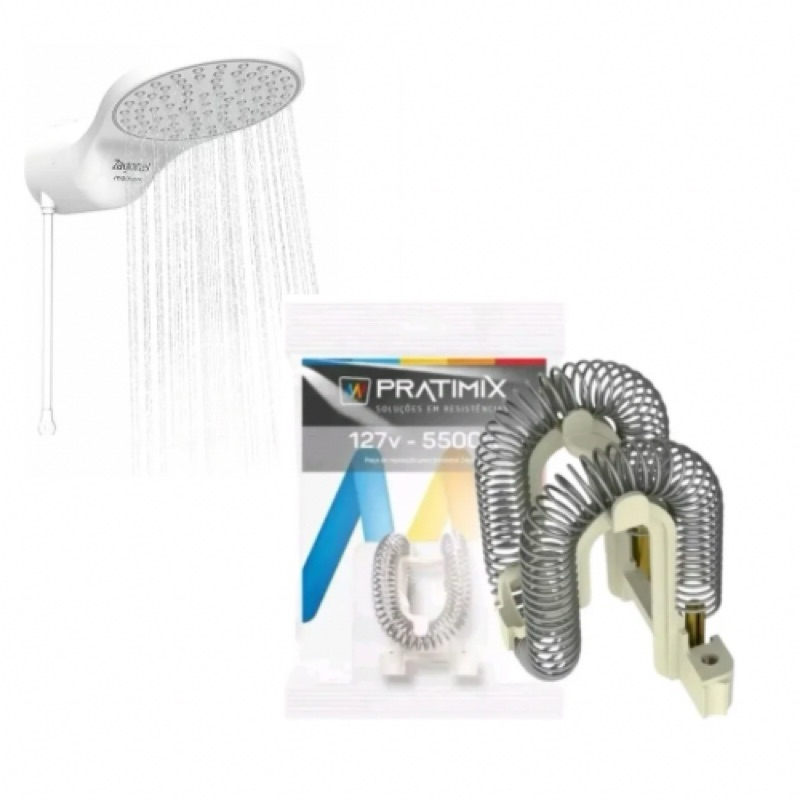 Resistência para Ducha Zagonel Moment Eletrônica 127V x 5500W Paralela