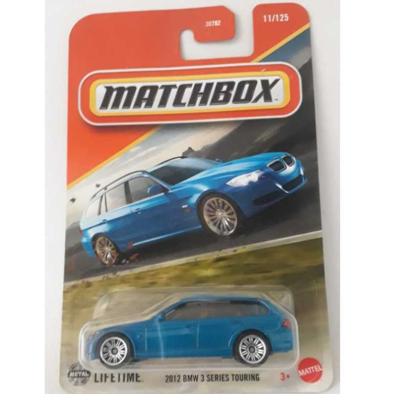 2012 BMW 3 Series Touring - 2025 - Azul - Matchbox - Mattel - Lote J - Miniatura
