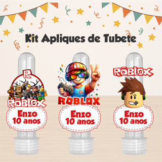 KIT 50 APLIQUE ROBLOX, LEMBRANCINHA, FESTA, TUBETE, MIMOS, ANIVERSÁRIO.TODOS OS TEMAS em Oferta na Shopee