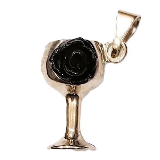 Pingente Taça com rosa pombagira Ciganas