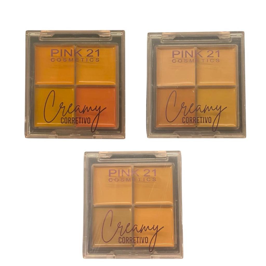 PALETA DE CORRETIVO FACIAL CREAMY PINK 21 CS3647 VENCI:07/26 em Oferta na Shopee