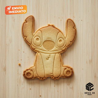 Cortador de Biscoito do Stitch 6cm – Molde para Biscoitos Decorados Confeitaria Biscoito Amanteigado