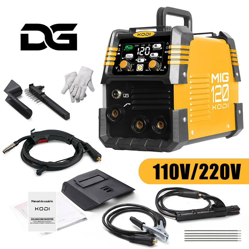 120A/160A Máquina De Solda Inversora Digital 5 Em 1 110V/220V Bivolt Ferramenta De Soldagem D13