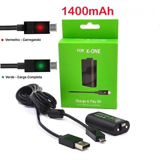 Carregue E Jogue Para Xbox One Bateria P/Controle + Cabo Usb em Oferta na Shopee