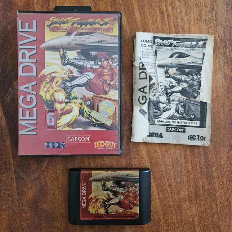 Street Fighter II' Special Champion Edition Mega Drive Tectoy Completo