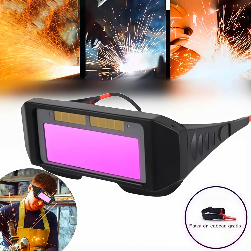 Óculos De Solda Para Soldador C/ Escurecimento Automático