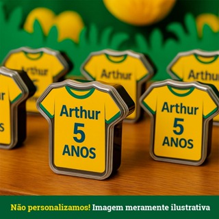 Caixa Camisa de Futebol Lembrancinha 30/20/10 unidades festa Aniversario copa Brasil em Oferta na Shopee