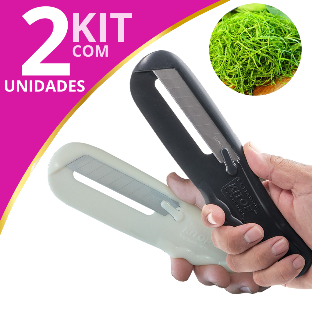 Fatiador de legumes e Verduras  Profissional kit 2 peças em Oferta na Shopee