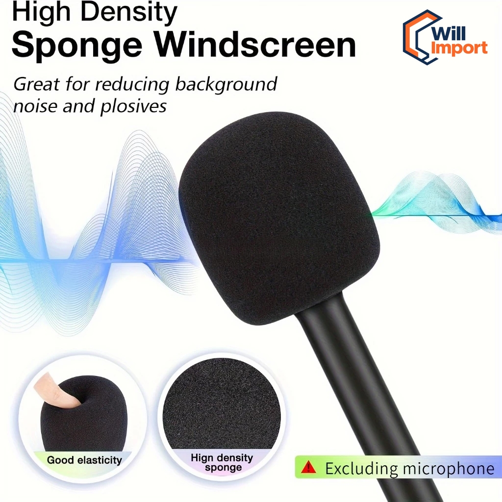 Adequado para vários microfones de lapela sem fio entrevista portátil vara repórter microfones de rádio profissional