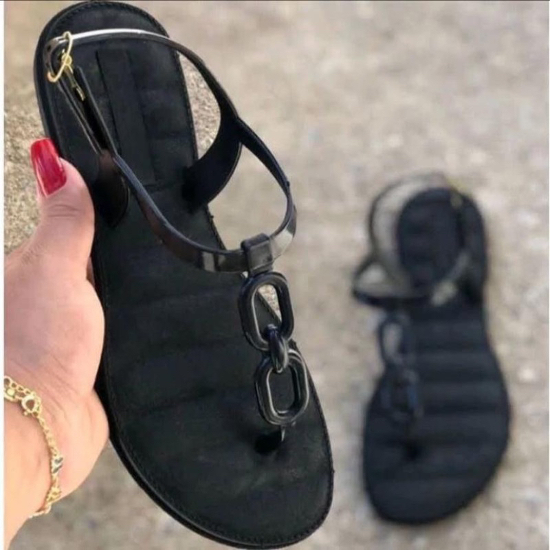 Sandalia Feminina Corrente Confortável Verão em Oferta na Shopee