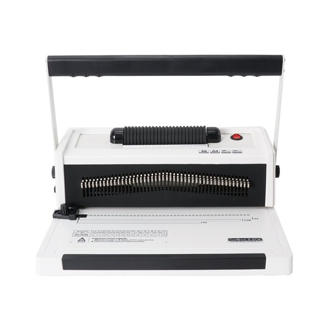 Máquina Encadernadora Espiral A4 46 Furos Desengatáveis Com Inserção Elétrica MECOLOUR