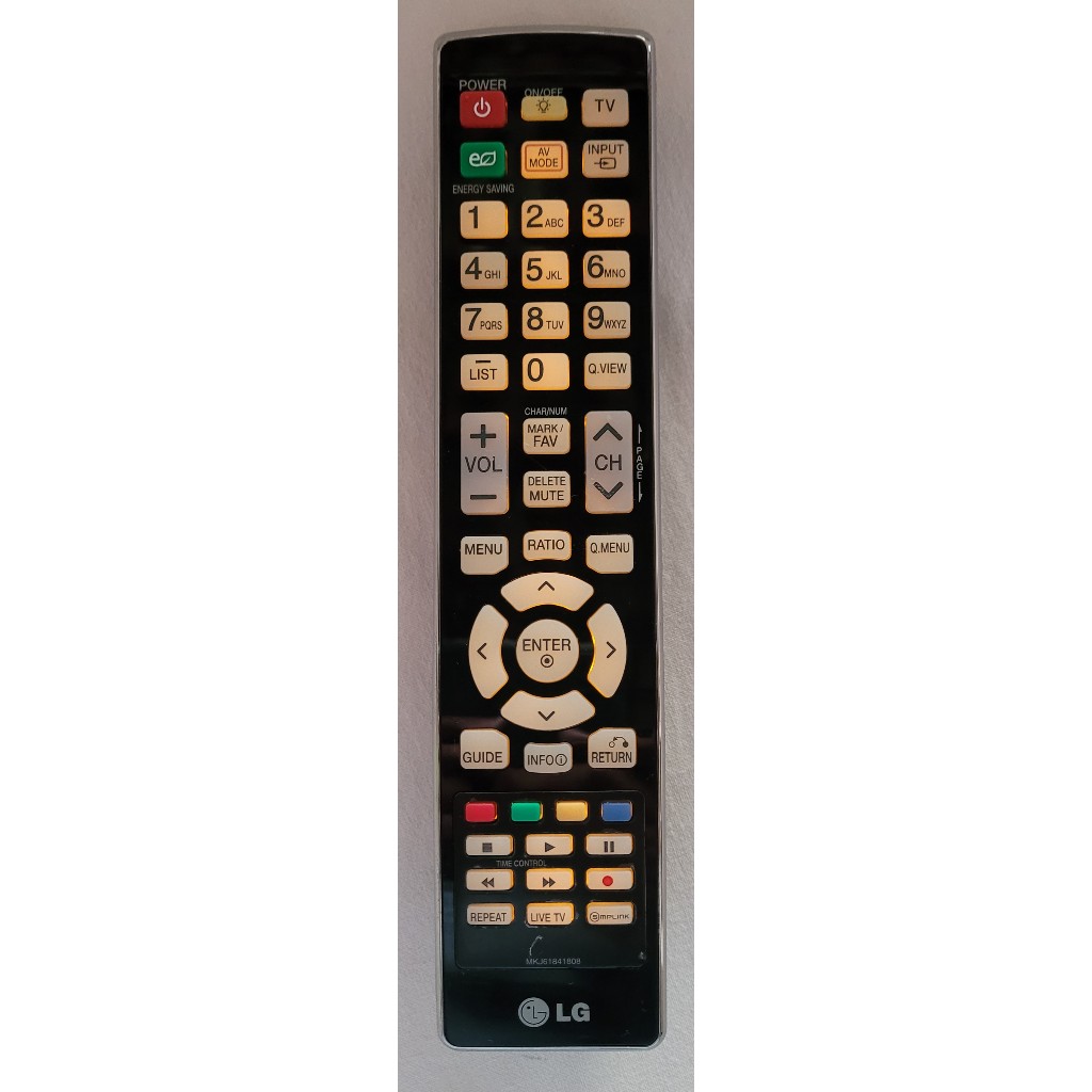 Controle Remoto Tv Lg Mkj61841808 Com Light Original Usado