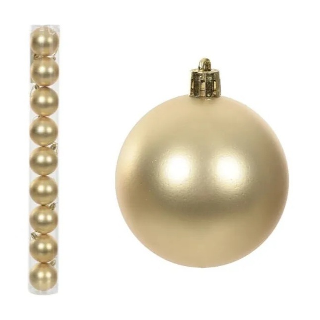 Kit com 9 Bola de natal 6cm lisa e fosca varias cores - enfeito bola de natal Wincy