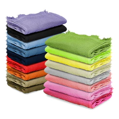 Kit 10 Toalhas Social P/ Academia Lavabo Franja Boca Mao Rosto Bordar Bebe Escolar Infantil 22x32cm