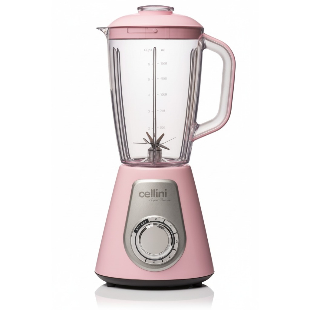Liquidificador Cellini Super Blender 1000W Rosa – 4 Velocidades