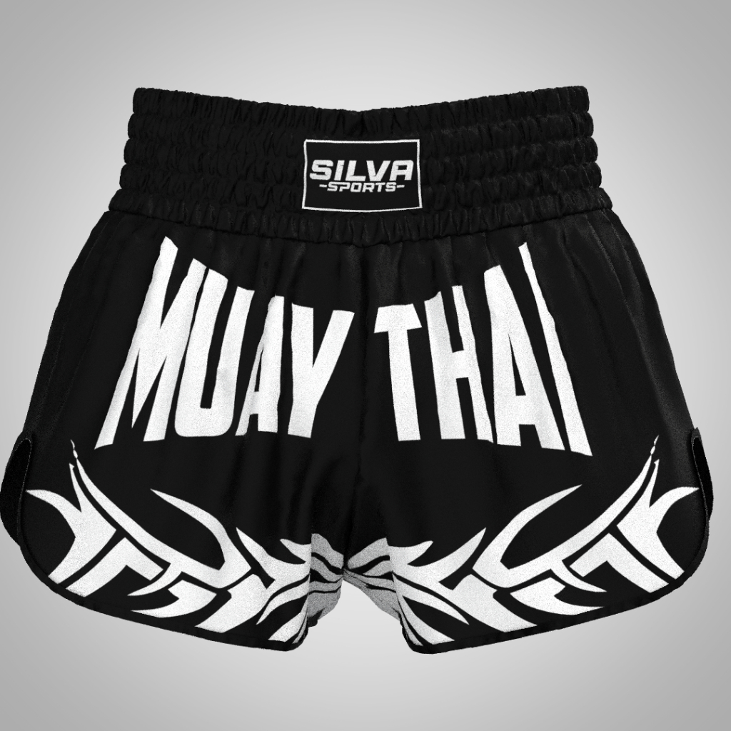 Short Muay Thai Tribal Calção Boxe MMA Kickboxing Masculino Feminino Treino Luta Academia Esportivo