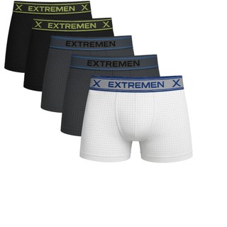 Kit 5 Cuecas Box Adulto Microfibra Cueca Boxer Masculino Dry Fit Cueca Box Respiravel Academia