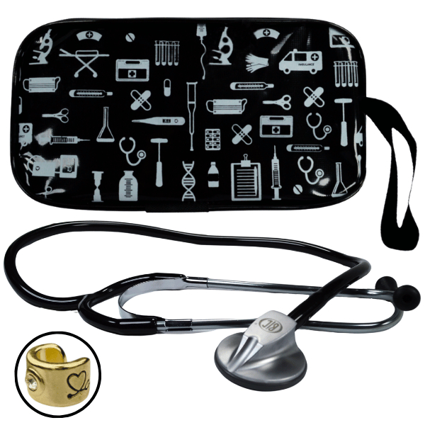 Estetoscopio Cross Membrane Membrana Profissional Acadêmico Estudante Técnico Auxiliar Enfermagem