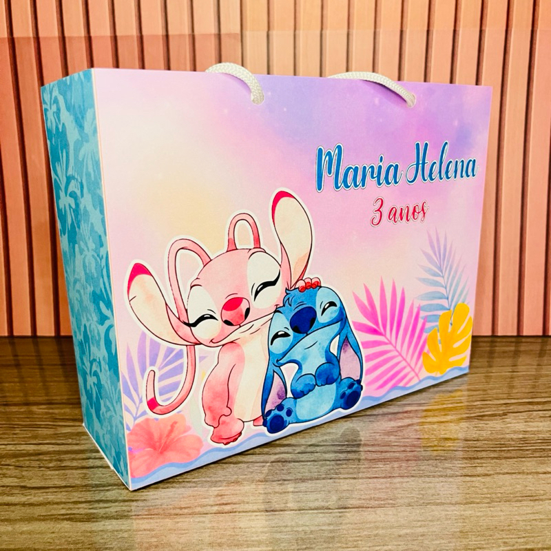 SACOLINHA STITICH Personalizado | Mimos | Sacolinha | Lembrancinha | Aniversário | PEGUE E MONTE