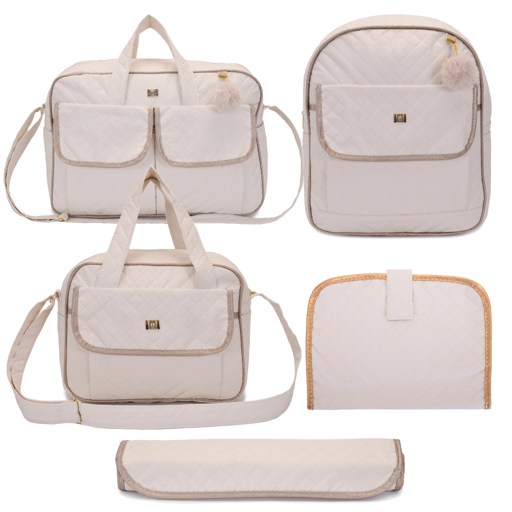Bolsas Kit Saída Maternidade Menino/Menina Termica Impermeavel 5 Peças