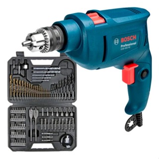 Kit Furadeira Impacto Parafusadeira Bosch GSB 450 RE 110V + Jogo Brocas e Pontas 103 Peças em Oferta na Shopee