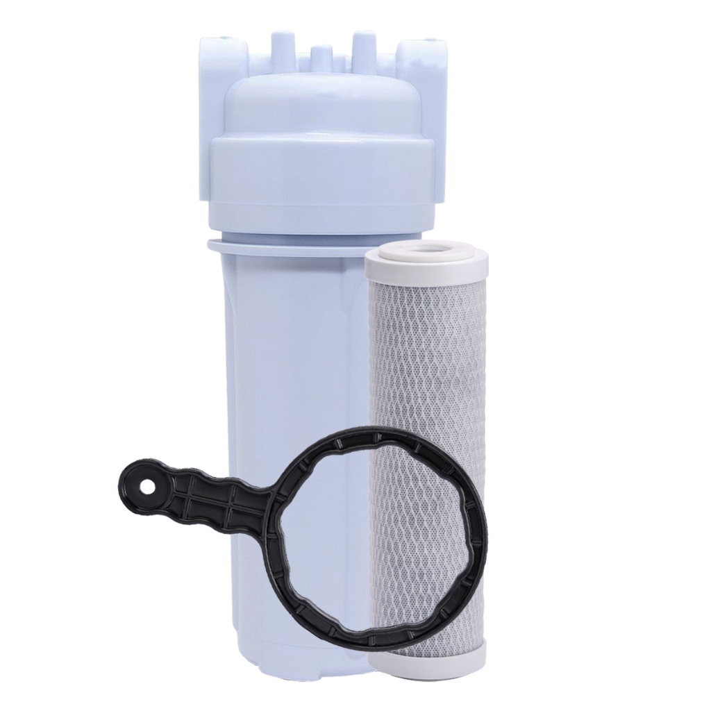 Filtro Cavalete Caixa Dágua Carvão Ativado Prata Coloidal + brinde