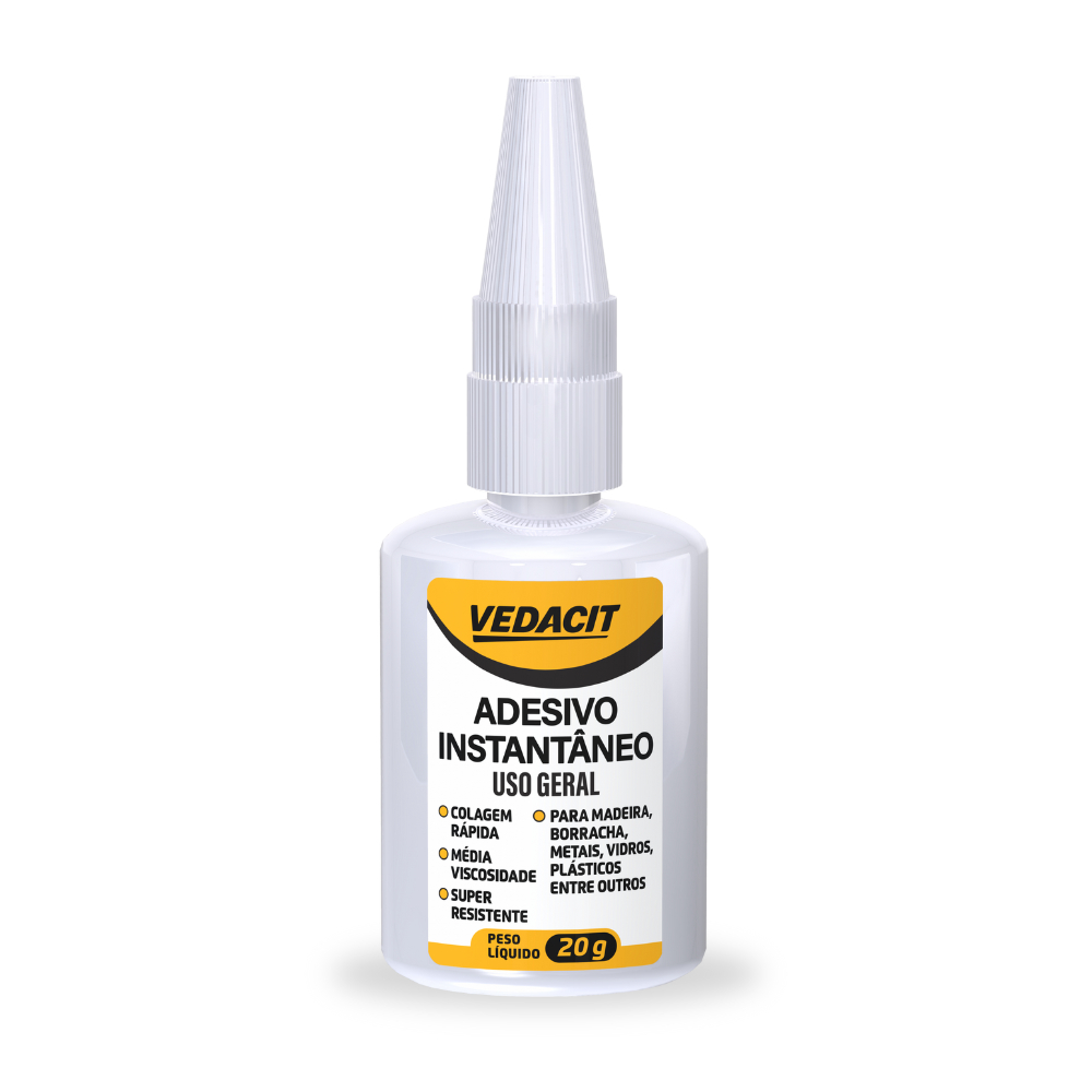Cola Instantânea Vedacit 793 20g Alta Resistência Cola Tudo Unhas Madeira Plástico Artesanato Multiuso Geral