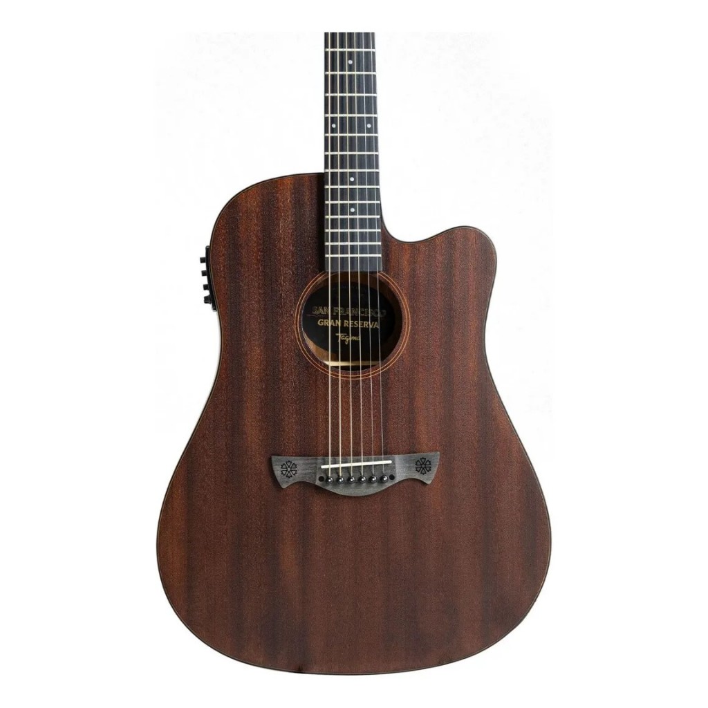 Violão Tagima Folk Flat San Francisco Gran Reserva Dkmop Dark Mahogany Open Pore Destro Techwood