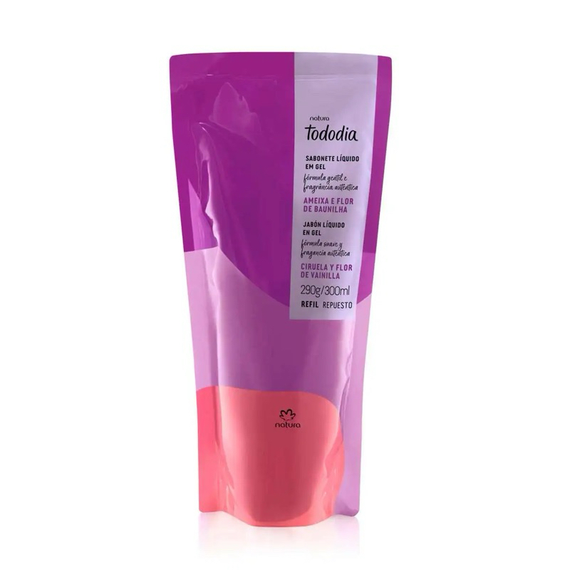 Refil Sabonete Líquido em Gel Tododia Ameixa e Flor de Baunilha
