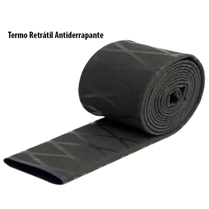 Termo Retrátil Antiderrapante Preto Para Cabo
