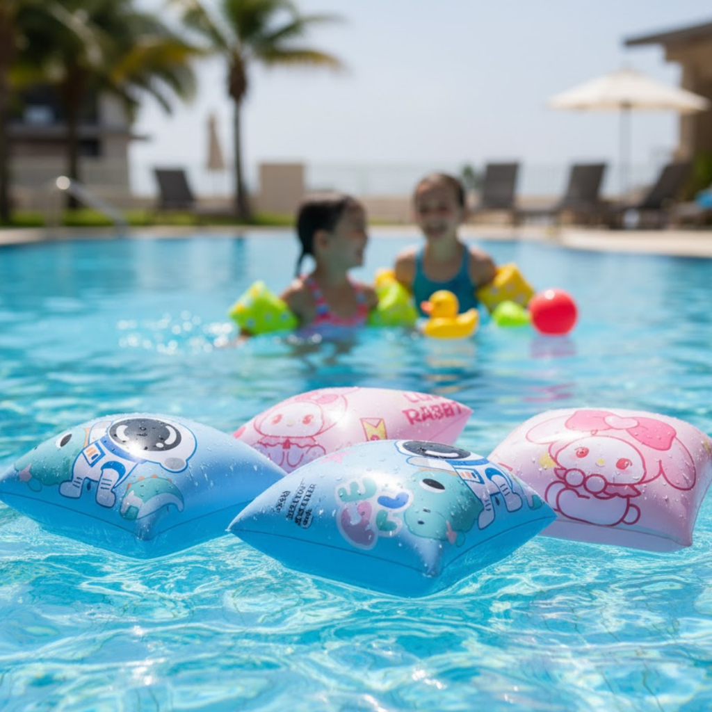 Boia De Braço Inflável Para Crianças Infantil Piscina Praia Diversão Lazer Personagem Menino Menina