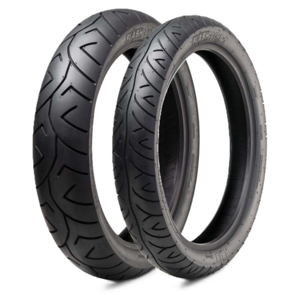 Par Pneu 100/80-17 + 130/70-17 Flash Sport Fazer FZ15 250cc Twister CB300 Ninja Sem Câmara