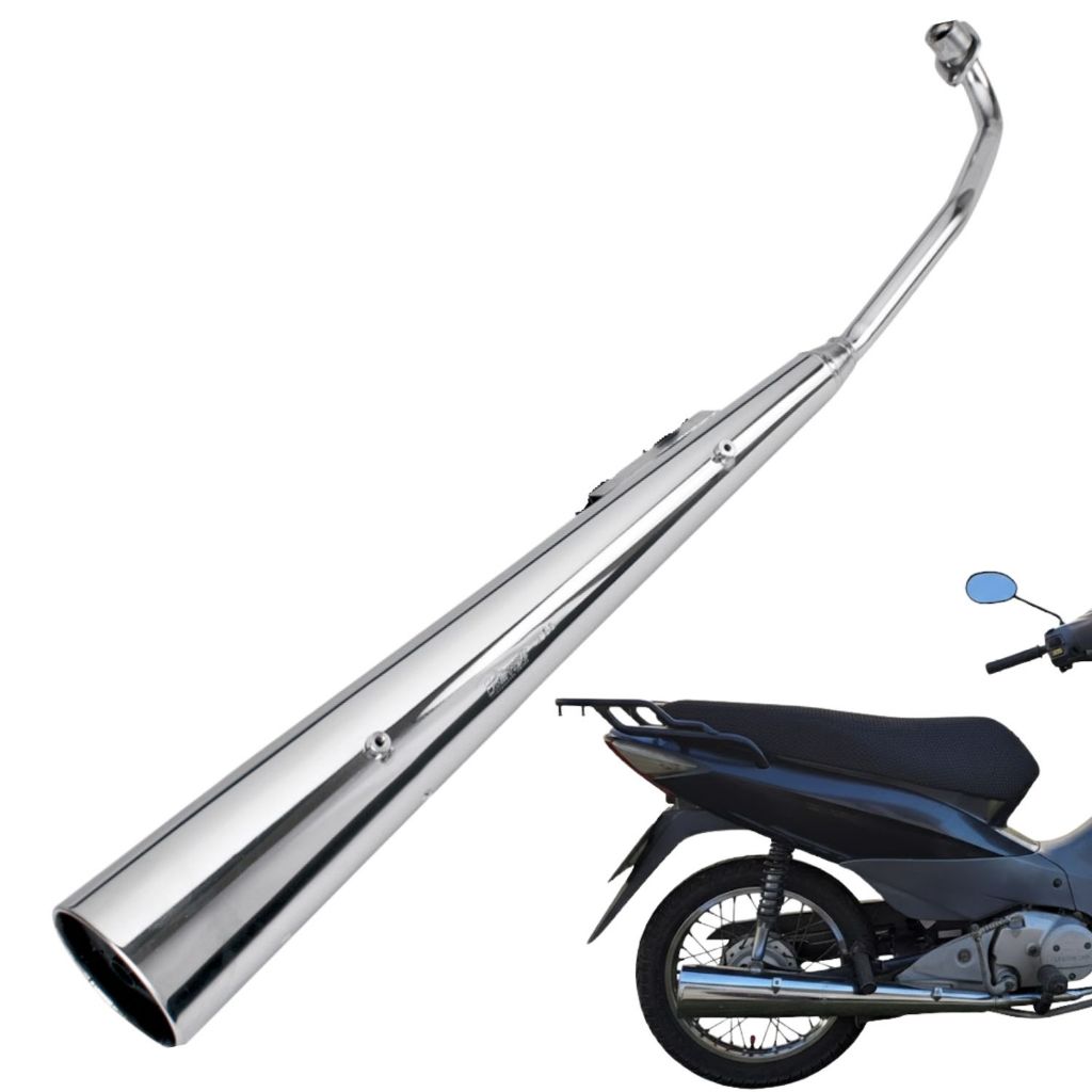 Escapamento polimet modelo original biz 125 2006 a 2015