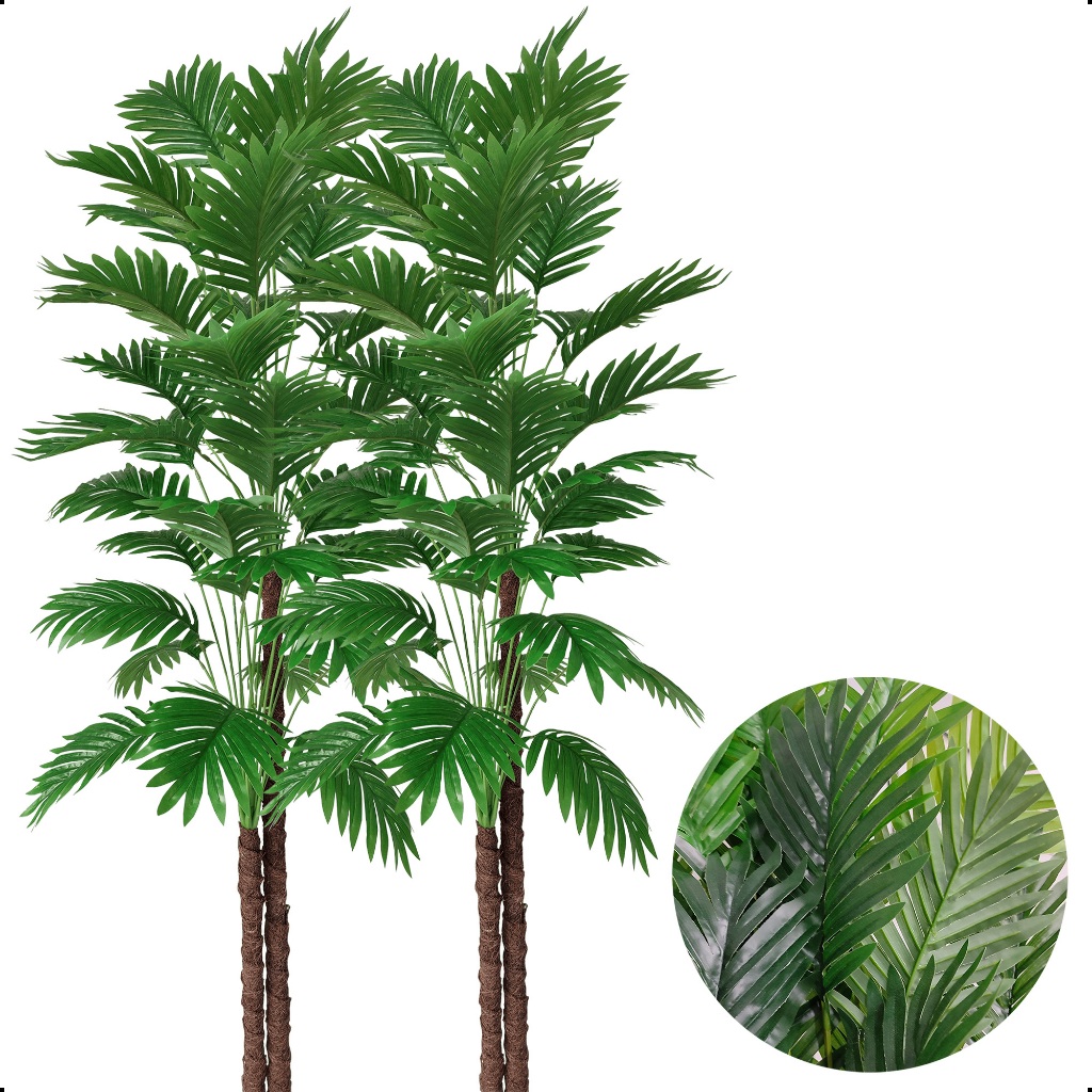 Kit 2 Coqueiro Artificial Grande 150cm Sem Vaso Decoração