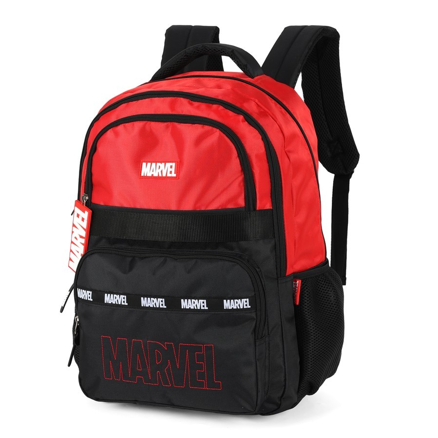 Mochila Marvel Luxcel – Escolar Juvenil Vermelha e Preta · foto 2