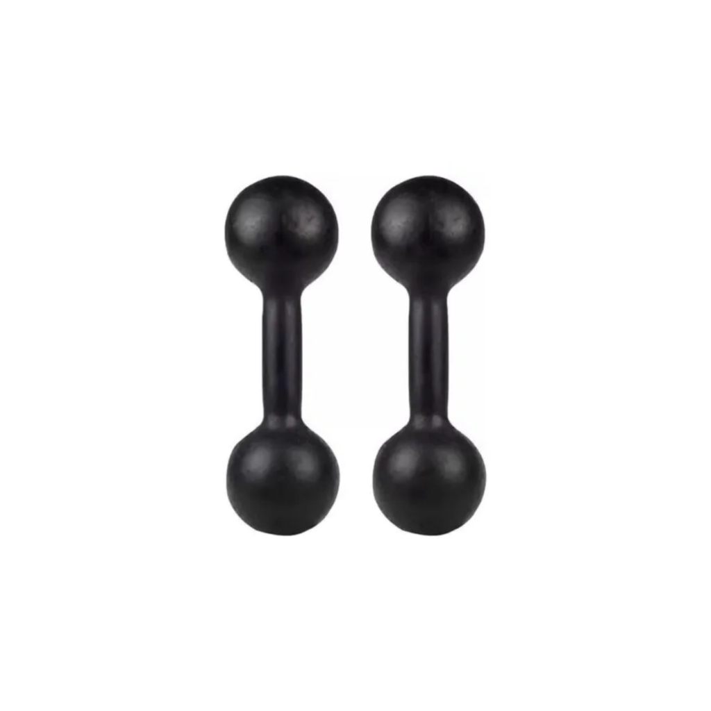 Par Halter Bola 2kg Pintado Treino Musculação Treino Fitness
