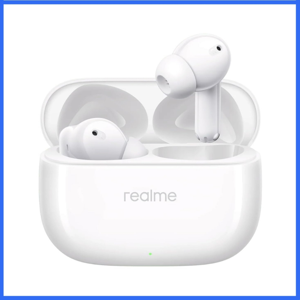 Fones de Ouvido Realme Buds T310 Bluetooth 5.4 intra-auriculares sem fio com ANC híbrido de 46 dB em Oferta na Shopee