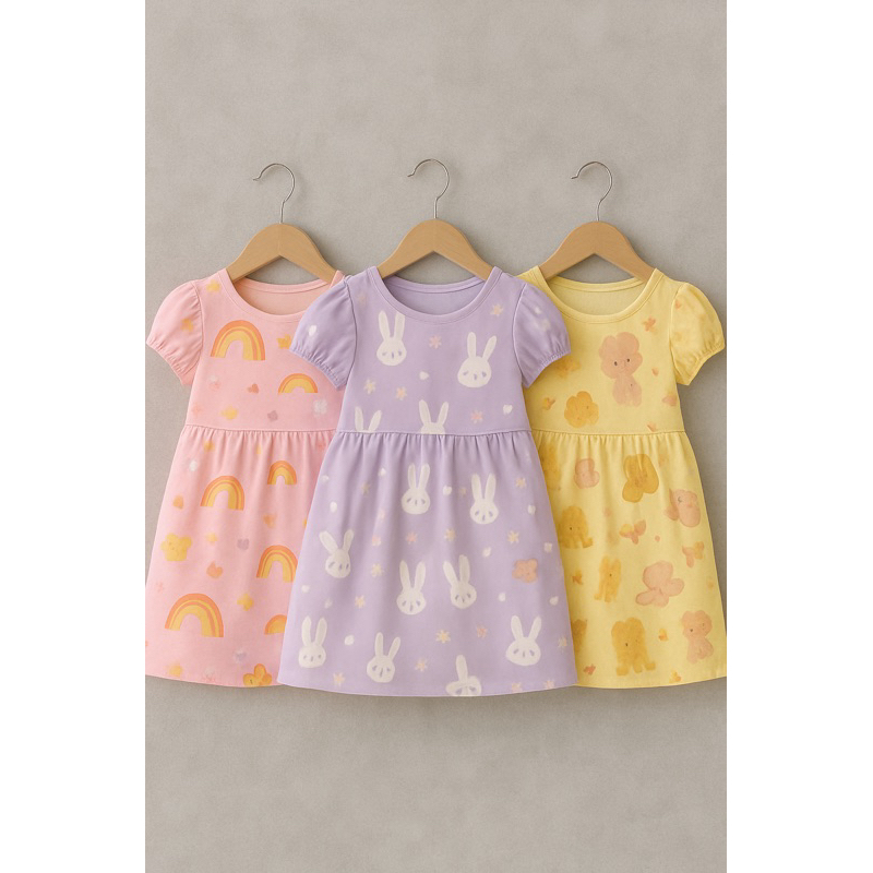 👗 Vestido Infantil 100% Algodão – Conforto e Estilo para Meninas 🌸 em Oferta na Shopee