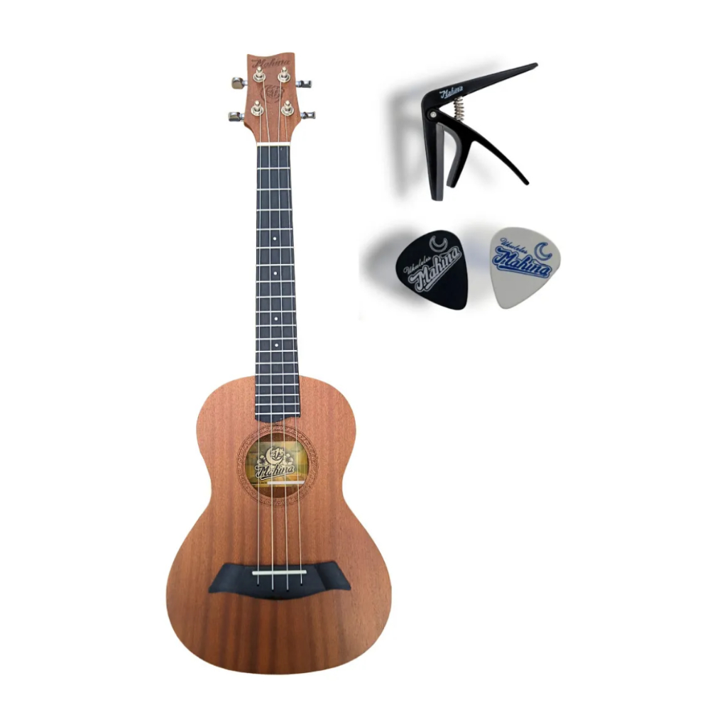 Ukuele 27k Mahina Profissional com Acessórios Acústico em Sapele - presente de natal aniversário amigo secreto