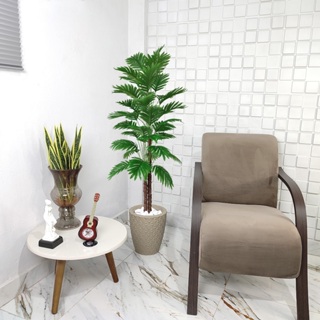 Coqueiro Artificial Palmeira Grande 150cm Vaso Pedra Decoração em Oferta na Shopee