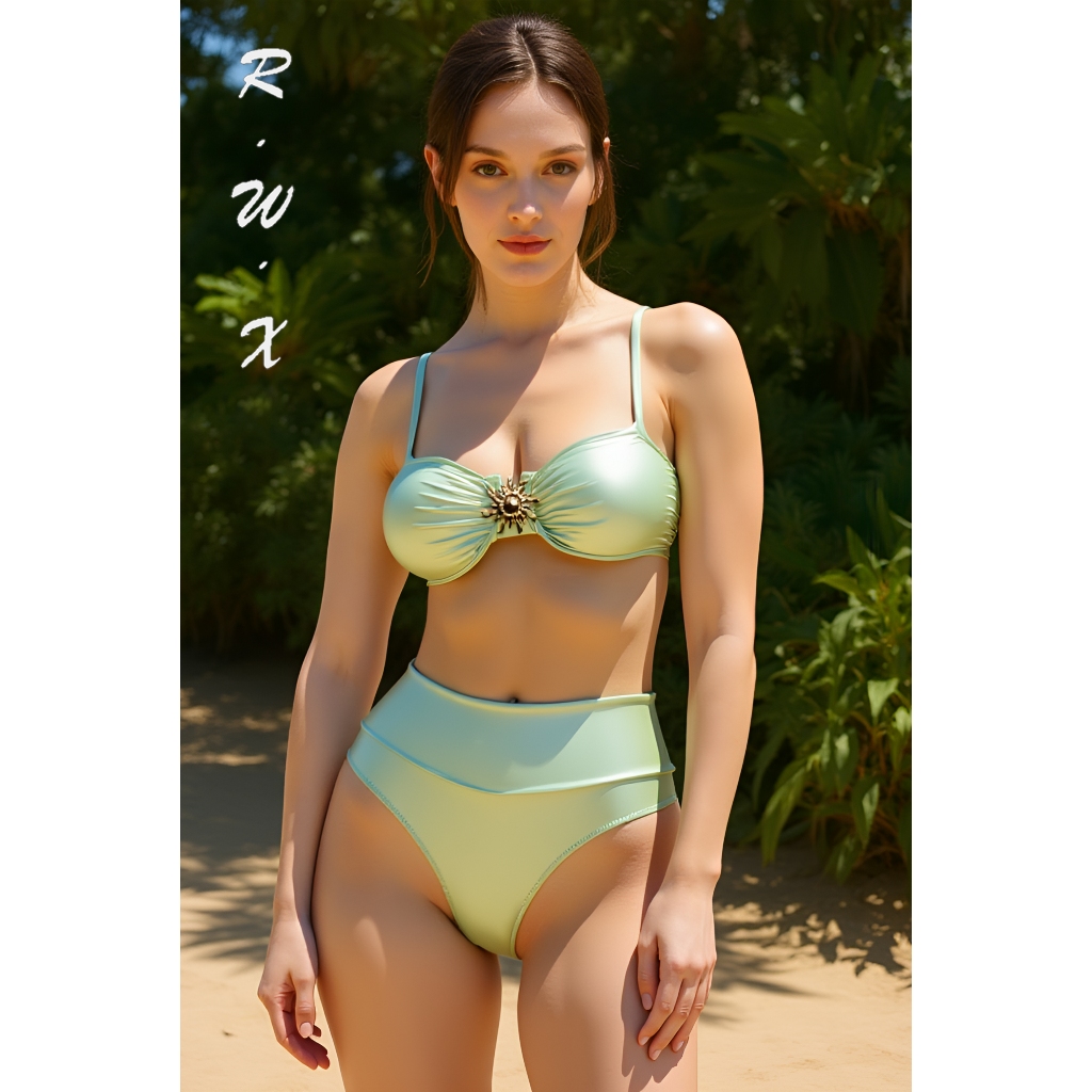 RWX VEST Biquíni Adulto com Top Estruturado e Calcinha Cintura Alta 2025 XX538 em Oferta na Shopee