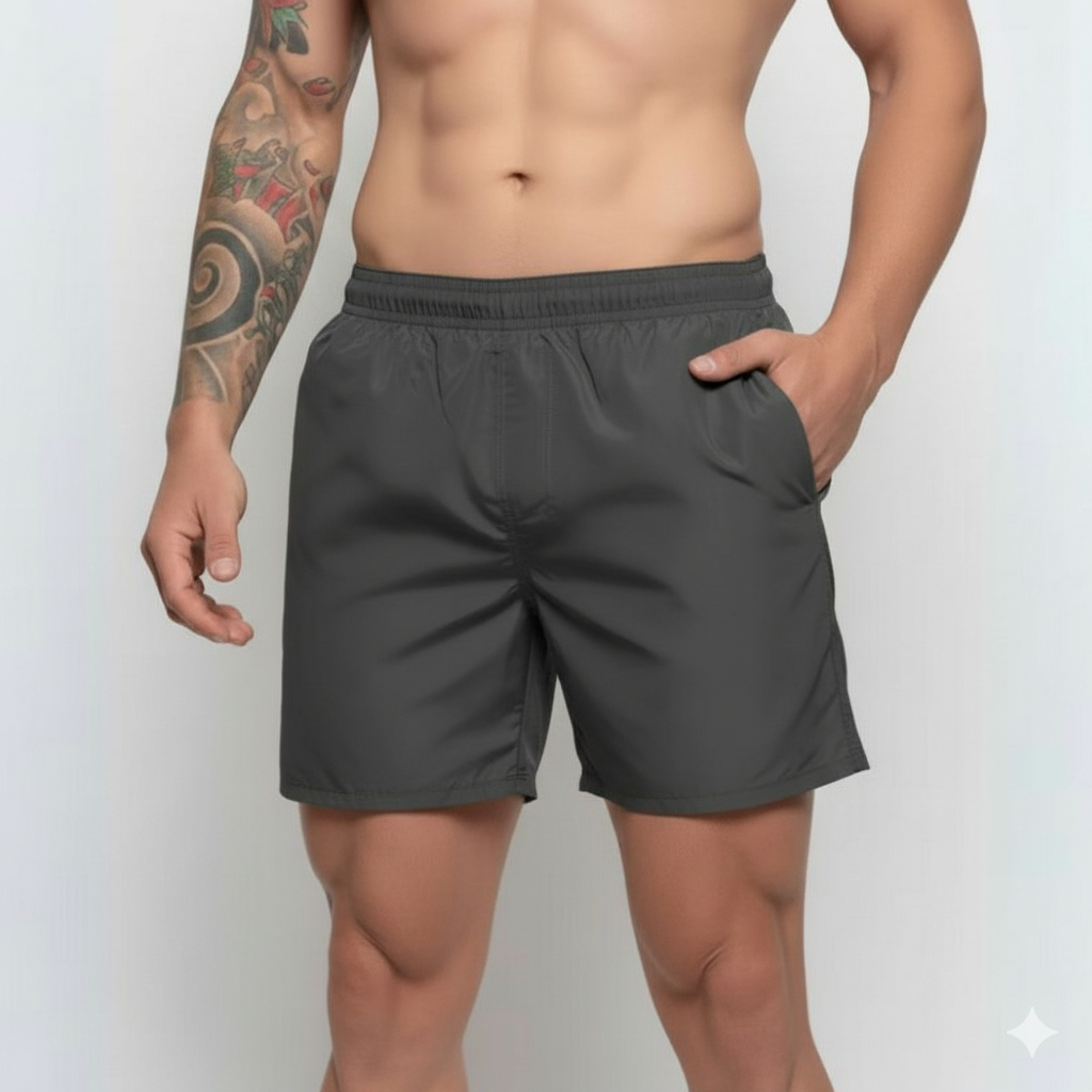 Short Tactel Masculino Academia Com Elastano Moda fitness Academia Casual Treino