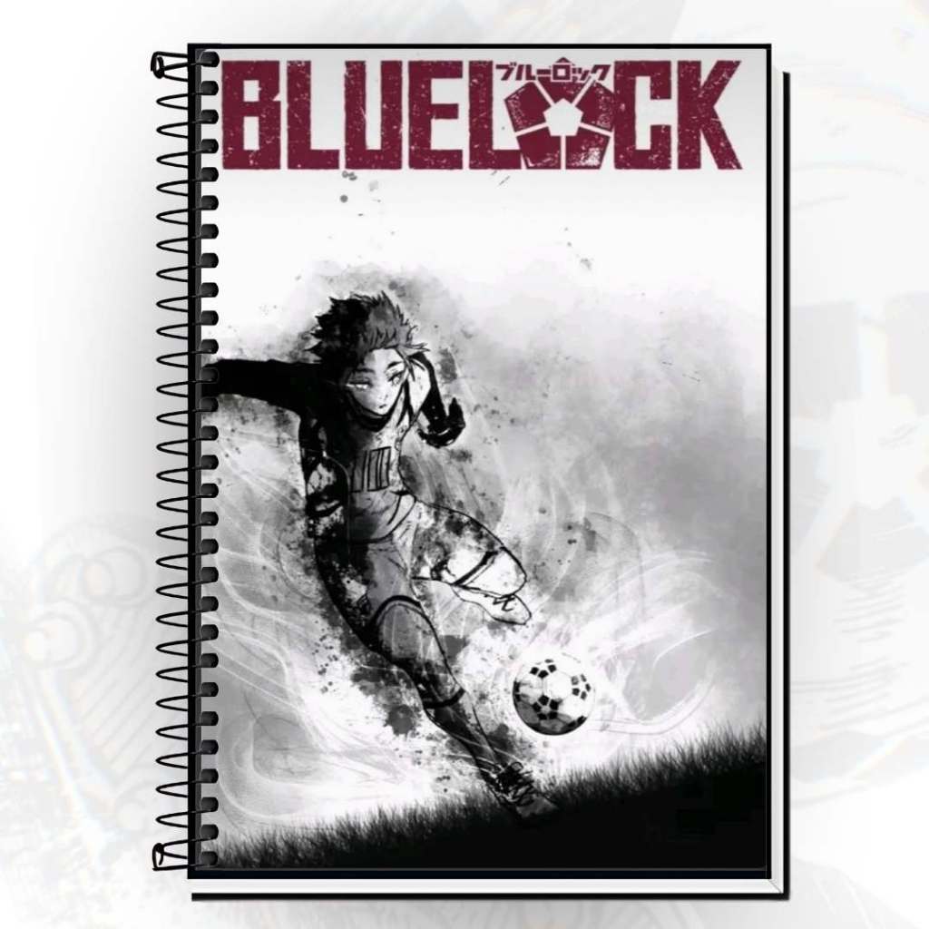 Caderno Blue Lock Itoshi Sae Isagi Capa Dura Personalizada Tema do Anime Para Estudo Anotações 1 10 15 20 Matérias